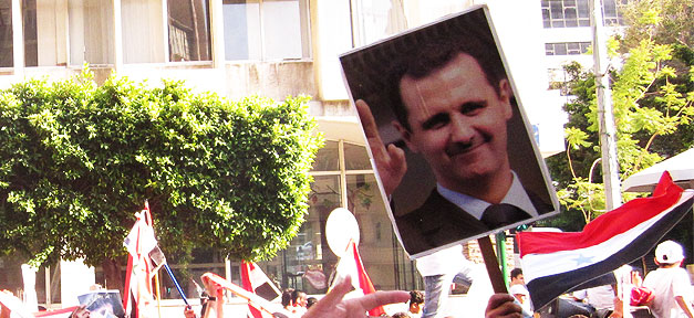 Pro Bashar El-Assad Demonstration in Syrien © Tuchtenhagen
