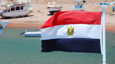Ägypten, Flagge, Fahne, Küste, Schiff, Meer, Strand, Boot