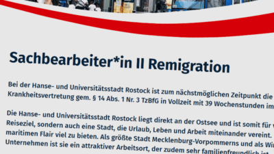 Remigration, Stellenanzeige, Rostock, AfD, Rechtsextremismus, Abschiebung