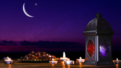 Ramadan, Fasten, Islam, Mond, Datteln, Laterne, Nacht, Muslime