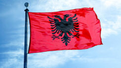 Albanien, Flagge, Fahne, Staat, Land, Albanische Fahne