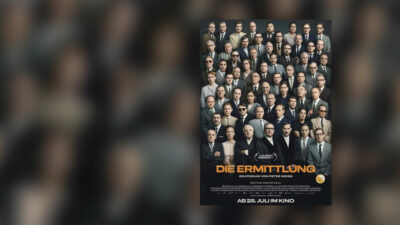 Die Ermittlung, Film, Kino, Plakat, Holocaust, KZ, Konzentrationslager, Prozess, Nationalsozialismus