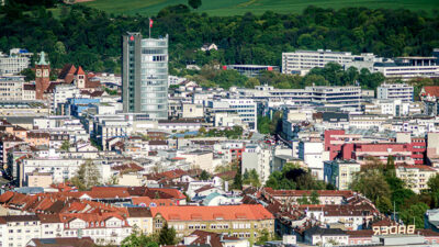 Pforzheim, Stadt, Panorama, Deutschland, Häuser, Gebäude