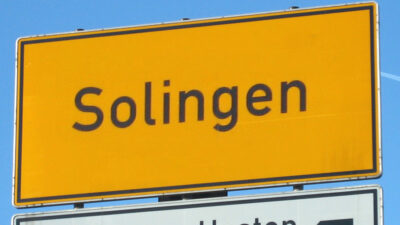 Solingen, Ortsschild, Stadt, Schild, Nordrhein-Westfalen