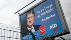 Jörg Meuthen, AfD, Wahlplakat, Rechtsextremismus, Rechtsextremist, Europawahl