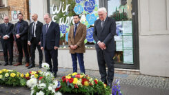 Halle, Anschlag, Kiez-Döner, Frank-Walter Steinmeier, Ismet Tekin, Gedenken, Blumen, Reiner Haseloff