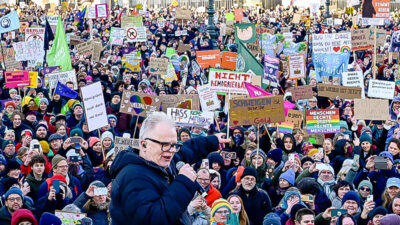 Berlin, Demo, Herbert Grönemeyer, Rechtsextremismus, Menschen, Demonstration